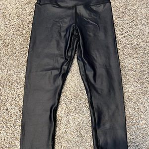 Black Metallic Light & Tight Leggings. Only worn once!